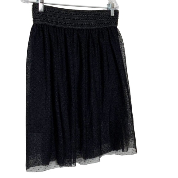 Bcx black mini skirt. Full shape with elastic waistband. Size L - Picture 3 of 4